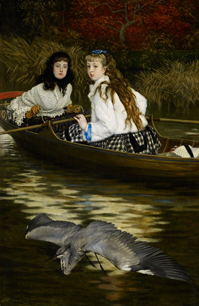 On the Thames, a Heron James Tissot